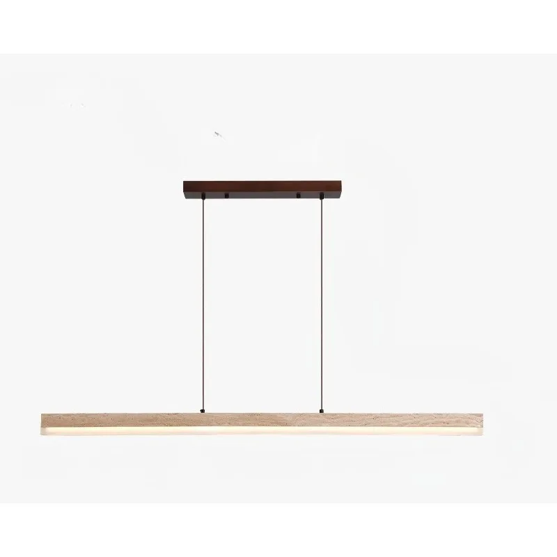 Minimalist Dining Room Long Strip Pendant Light Yellow Travertine Walnut Chinese Retro Wabi Sabi Lamp for Tea Room Lighting
Minimalist Dining Room Long Strip Pendant Light Yellow Travertine Walnut Chinese Retro Wabi Sabi Lamp for Tea Room Lighting