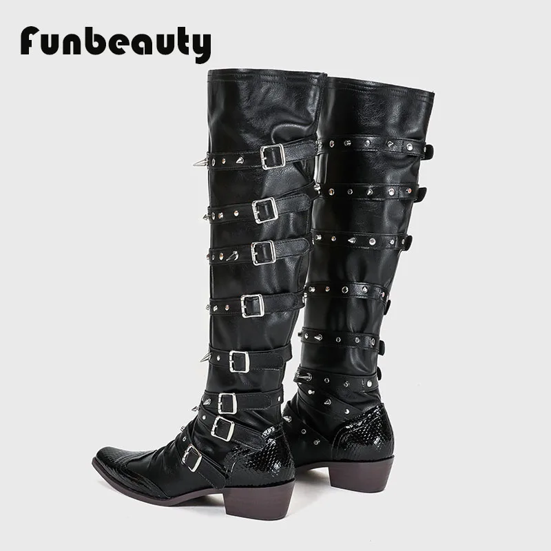 2024 Women's Gothic Style Rivet Boots Long Tube Boots Punk Style Pointed Boots Fashion and Sexy European and American Boots
2024 Women's Gothic Style Rivet Boots Long Tube Boots Punk Style Pointed Boots Fashion and Sexy European and American Boots