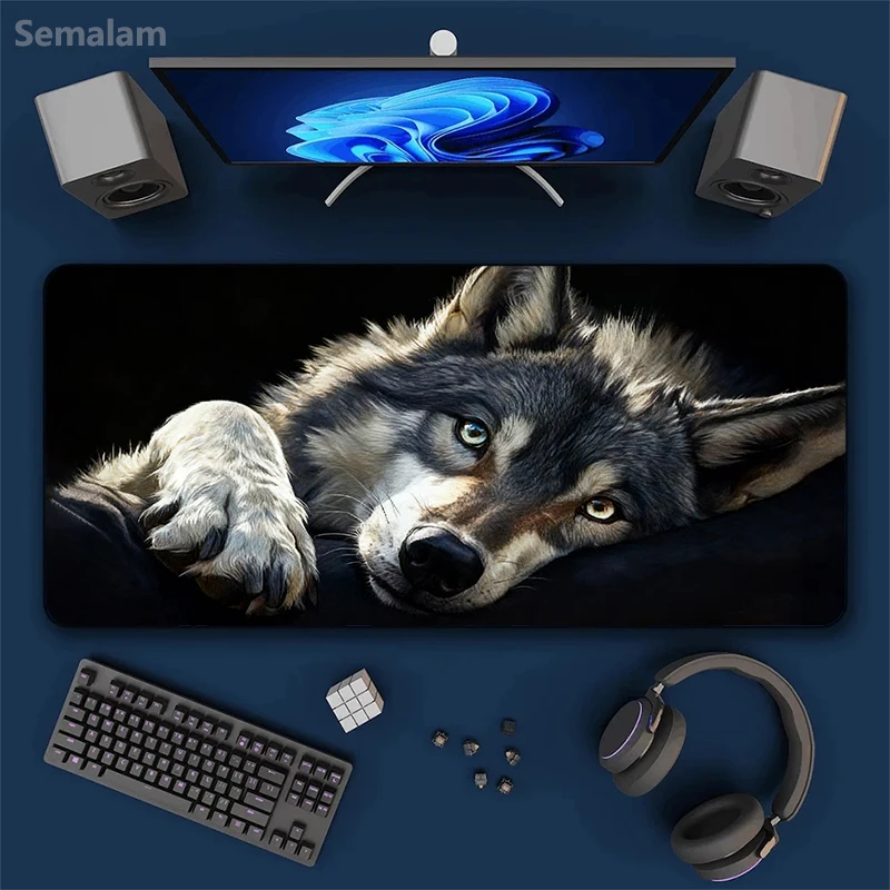 Коврик для мыши с цифровым изображением серого волка, большой, резиновый, игровой, для стола, прочный, моющийся, в современном эстетическом стиле, для компьютерных геймеров
Коврик для мыши с цифровым изображением серого волка, большой, резиновый, игровой, для стола, прочный, моющийся, в современном эстетическом стиле, для компьютерных геймеров