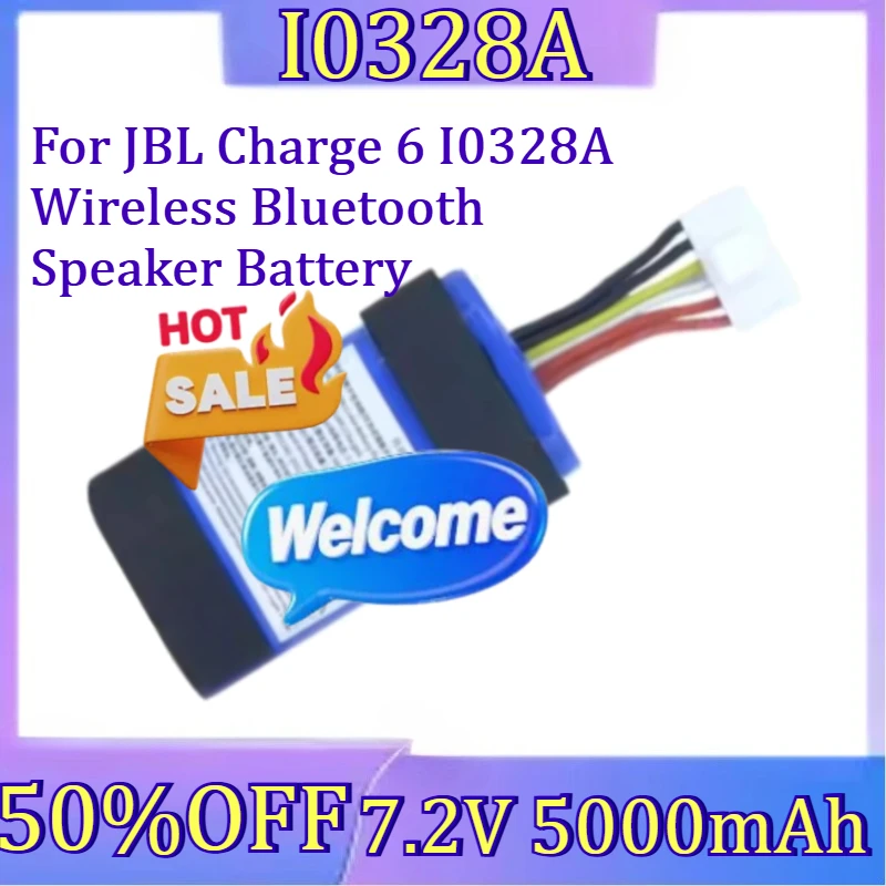 For JBL Charge 6 I0328A Wireless Bluetooth Speaker Battery New I0328A 7.2V 5000mAh High Quality Battery
For JBL Charge 6 I0328A Wireless Bluetooth Speaker Battery New I0328A 7.2V 5000mAh High Quality Battery
