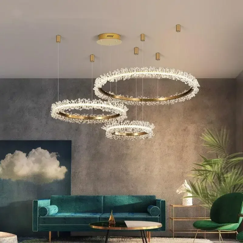 Luxury Black Gold Ring Chandelier with Crystal Beads and LED Lights for Living Room Dining Room Bedroom
Luxury Black Gold Ring Chandelier with Crystal Beads and LED Lights for Living Room Dining Room Bedroom