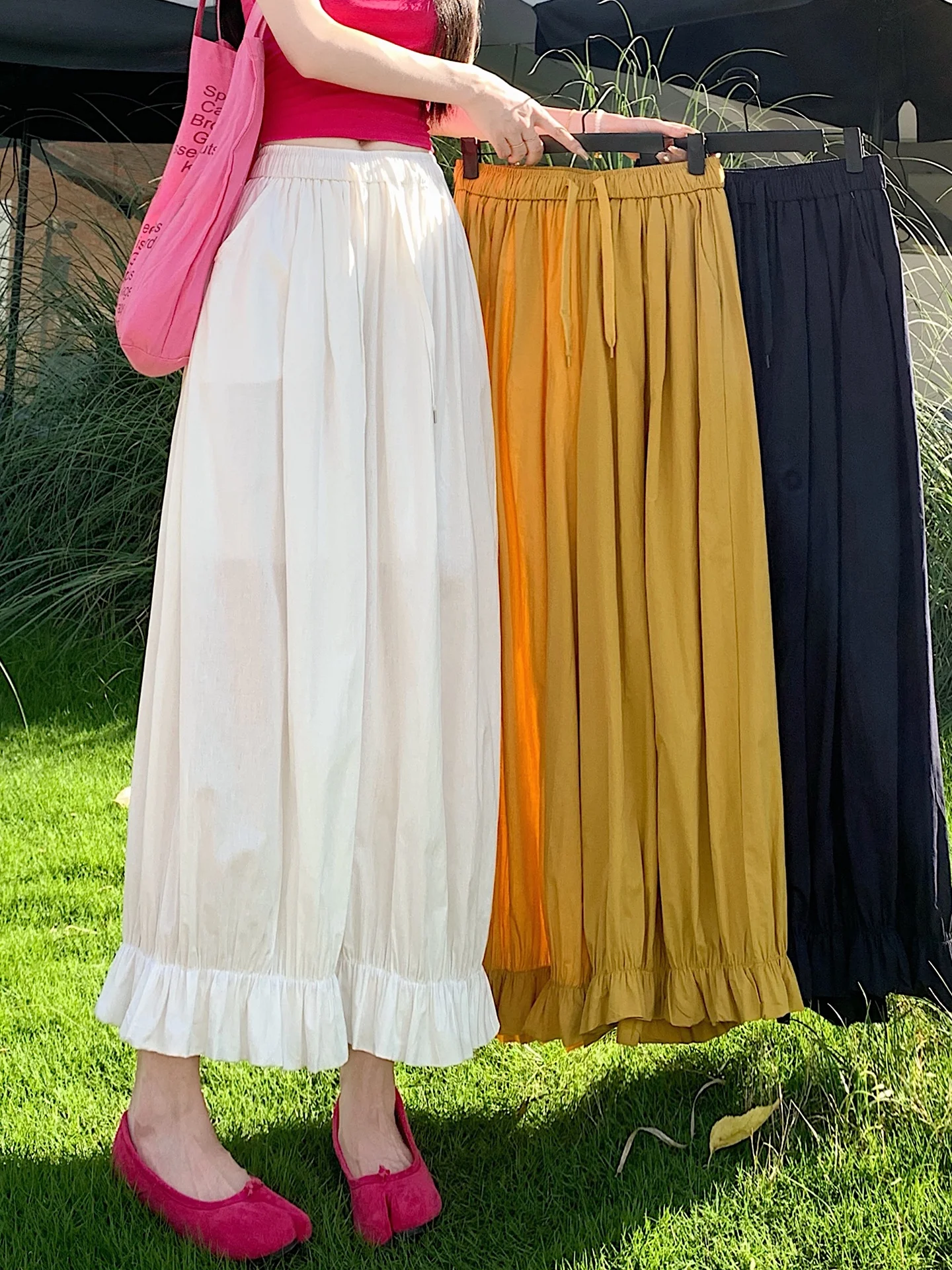 High Waist Loose Wide Leg Cotton Linen Bloomer Pants Women Summer Thin Soft Earlet Ice Silk Cotton Linen Loose Nine Points
High Waist Loose Wide Leg Cotton Linen Bloomer Pants Women Summer Thin Soft Earlet Ice Silk Cotton Linen Loose Nine Points