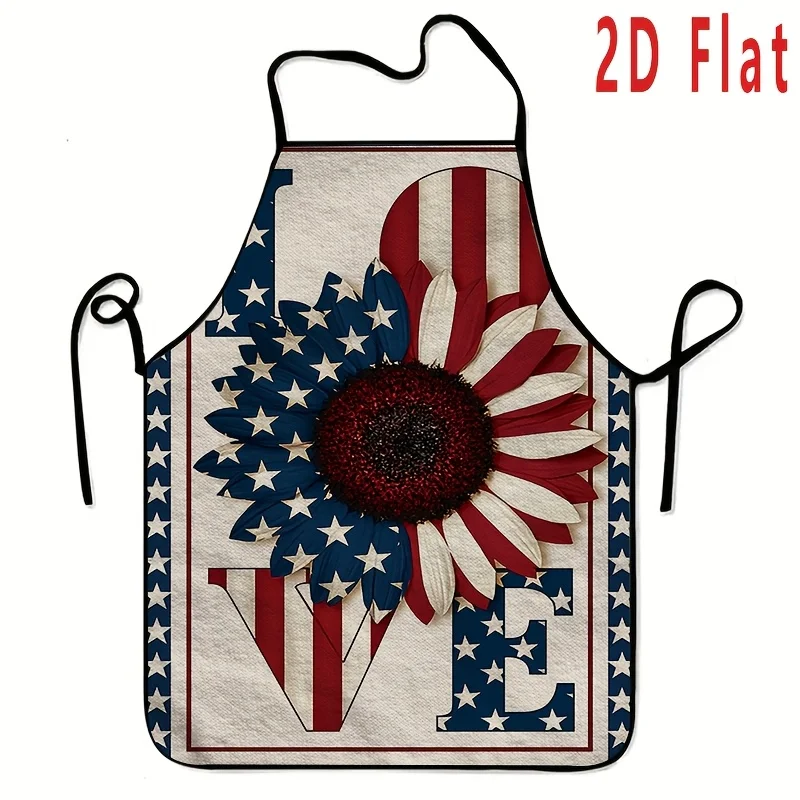 1 piece patriotic sunflower "LOVE" pattern apron, 2D flat print 23.62X31.5 inch fashion home work clothing cooking kitchen apron durable barbecue apron washable reusable kitchen supplies home work apron pie apron suitable for kitchen and restaurant chefs
1 piece patriotic sunflower "LOVE" pattern apron, 2D flat print 23.62X31.5 inch fashion home work clothing cooking kitchen apron durable barbecue apron washable reusable kitchen supplies home work apron pie apron suitable for kitchen and restaurant chefs