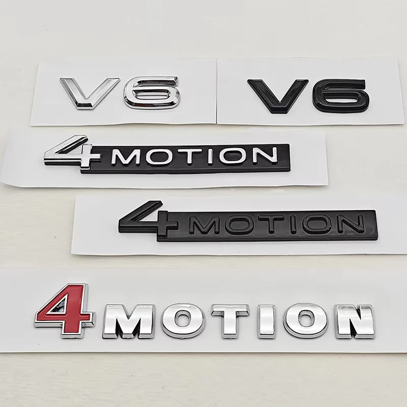 3D ABS Car Letters Logo 4Motion V6 Rear Trunk Badge Emblem Sticker Decals For VW Tayron Golf MK4 5 Tiguan 4MOTION V6 Accessories
3D ABS Car Letters Logo 4Motion V6 Rear Trunk Badge Emblem Sticker Decals For VW Tayron Golf MK4 5 Tiguan 4MOTION V6 Accessories