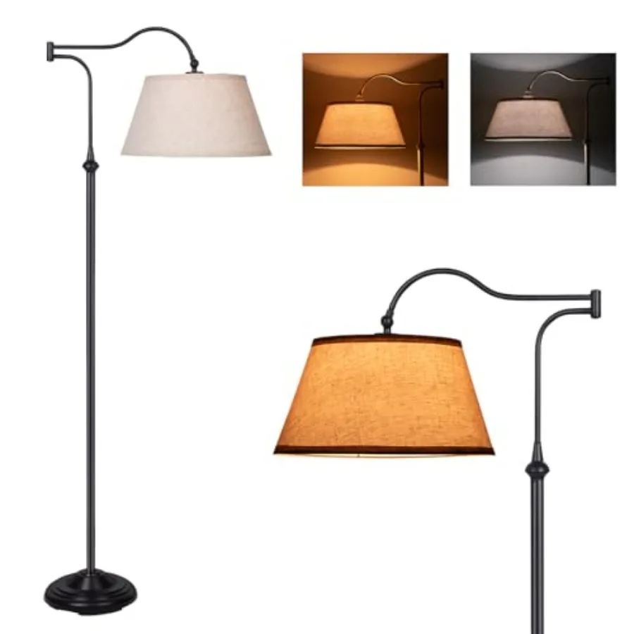 Cantilever Floor Lamp Standing Chandelier Floor Lamp with 180° Adjustable Swing Arm Modern Floor Lamps with Linen Shade Classic
Cantilever Floor Lamp Standing Chandelier Floor Lamp with 180° Adjustable Swing Arm Modern Floor Lamps with Linen Shade Classic