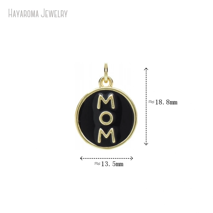 5Pcs Wholesale Gold Color Copper Black MOM Alphabet Letter Round Coin Shape Circle Pendant Enamel Jewelry Charms
5Pcs Wholesale Gold Color Copper Black MOM Alphabet Letter Round Coin Shape Circle Pendant Enamel Jewelry Charms