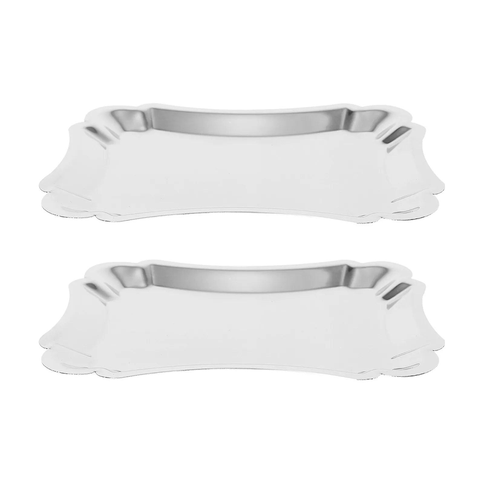 2Pcs Stainless Steel Multifunction Dessert Tray Elegant Simple Design Smooth Surface Easy Clean for Sushi Baked Treats Fruit
2Pcs Stainless Steel Multifunction Dessert Tray Elegant Simple Design Smooth Surface Easy Clean for Sushi Baked Treats Fruit