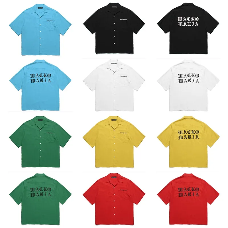 Beach Vacation Dopamine Color Hawaiian Tshirt Quality Silk Polyester Short Sleeve Summer Classic Logo Embroidery Wacko Maria Tee
Beach Vacation Dopamine Color Hawaiian Tshirt Quality Silk Polyester Short Sleeve Summer Classic Logo Embroidery Wacko Maria Tee