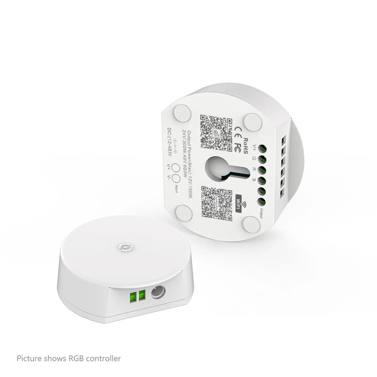 Wifi+Bluetooth UFO LED Controller Timing Function Group Control Music Mode Work With Alexa Google DC12-48V For LED Strip Light
Wifi+Bluetooth UFO LED Controller Timing Function Group Control Music Mode Work With Alexa Google DC12-48V For LED Strip Light