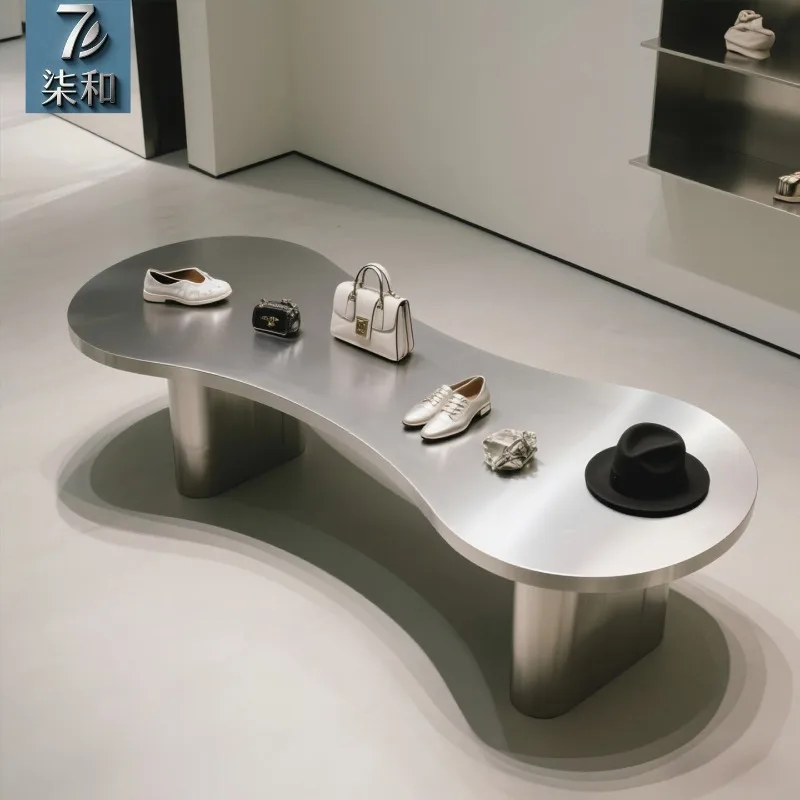 Clothing store Stainless steel Nakajima display stand Floor-to-ceiling water table Computer office dressing and manicure table
Clothing store Stainless steel Nakajima display stand Floor-to-ceiling water table Computer office dressing and manicure table