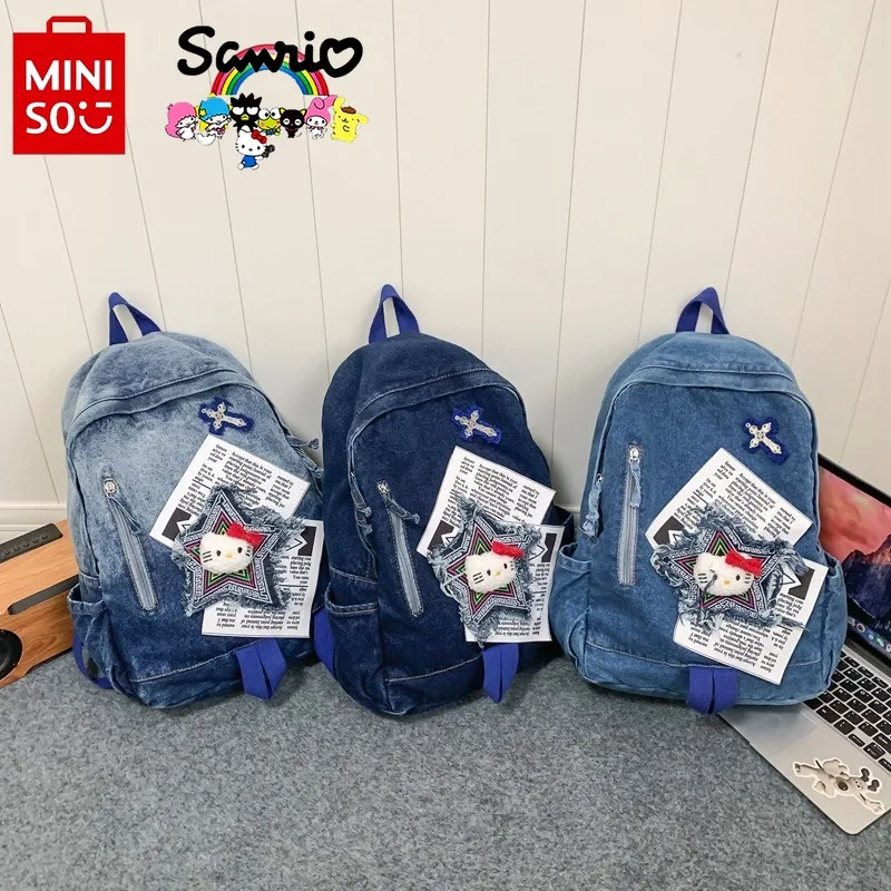 Hello Kitty 2024 Women's Backpack Fashion High Quality Cowboy Girls' Backpack Cartoon Leisure Large Capacity Student Backpack
Hello Kitty 2024 Women's Backpack Fashion High Quality Cowboy Girls' Backpack Cartoon Leisure Large Capacity Student Backpack