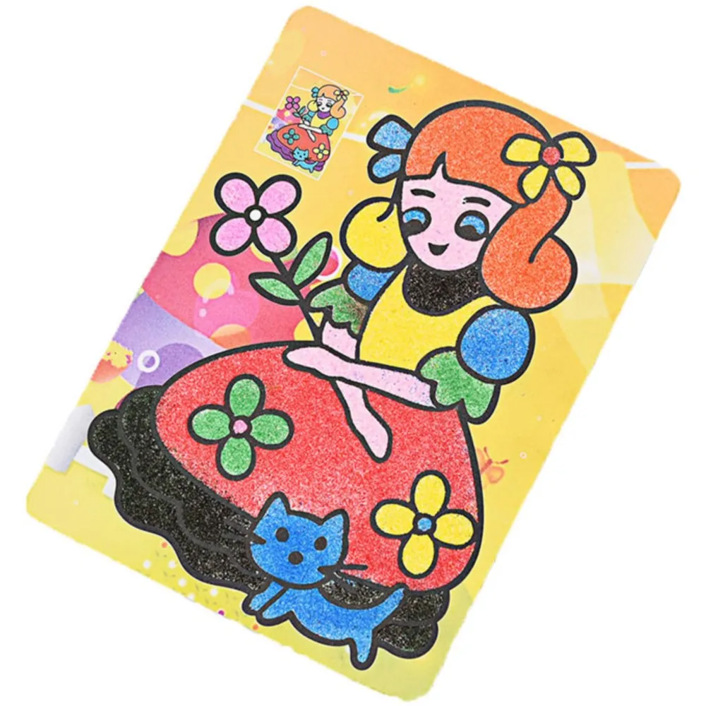 1 PCS DIY Manual Big Size Color Handwork Sand Painting Picture With 6 Colorful Bottom Drawing Paint By Hand Novelty Baby Toys
1 PCS DIY Manual Big Size Color Handwork Sand Painting Picture With 6 Colorful Bottom Drawing Paint By Hand Novelty Baby Toys