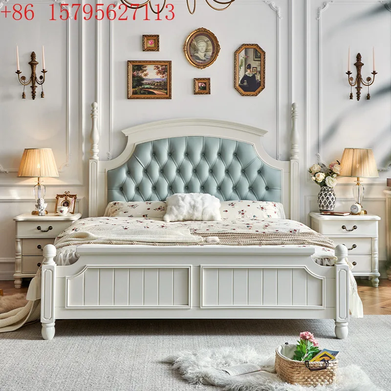Cream wind American bed all solid wood walnut wood cocoa egg milk white bedroom leather soft bag 1.8m air pressure high box
Cream wind American bed all solid wood walnut wood cocoa egg milk white bedroom leather soft bag 1.8m air pressure high box