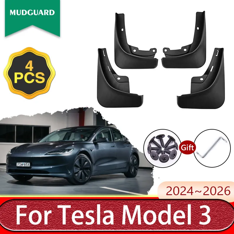 Для Tesla Model 3 Model3 Project Highland 2024 2025 2026 4X автомобильные брызговики брызговики передние и задние брызговики автоаксессуары
Для Tesla Model 3 Model3 Project Highland 2024 2025 2026 4X автомобильные брызговики брызговики передние и задние брызговики автоаксессуары