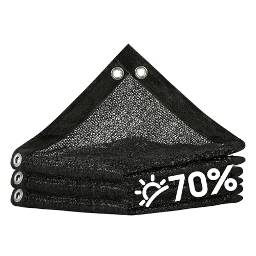 70% Shade Fabric 16FT x 16FT Black Sun Shade Cloth, Privacy Screen with Reinforced Grommets for Outdoor Garden Patio, Shade for
70% Shade Fabric 16FT x 16FT Black Sun Shade Cloth, Privacy Screen with Reinforced Grommets for Outdoor Garden Patio, Shade for