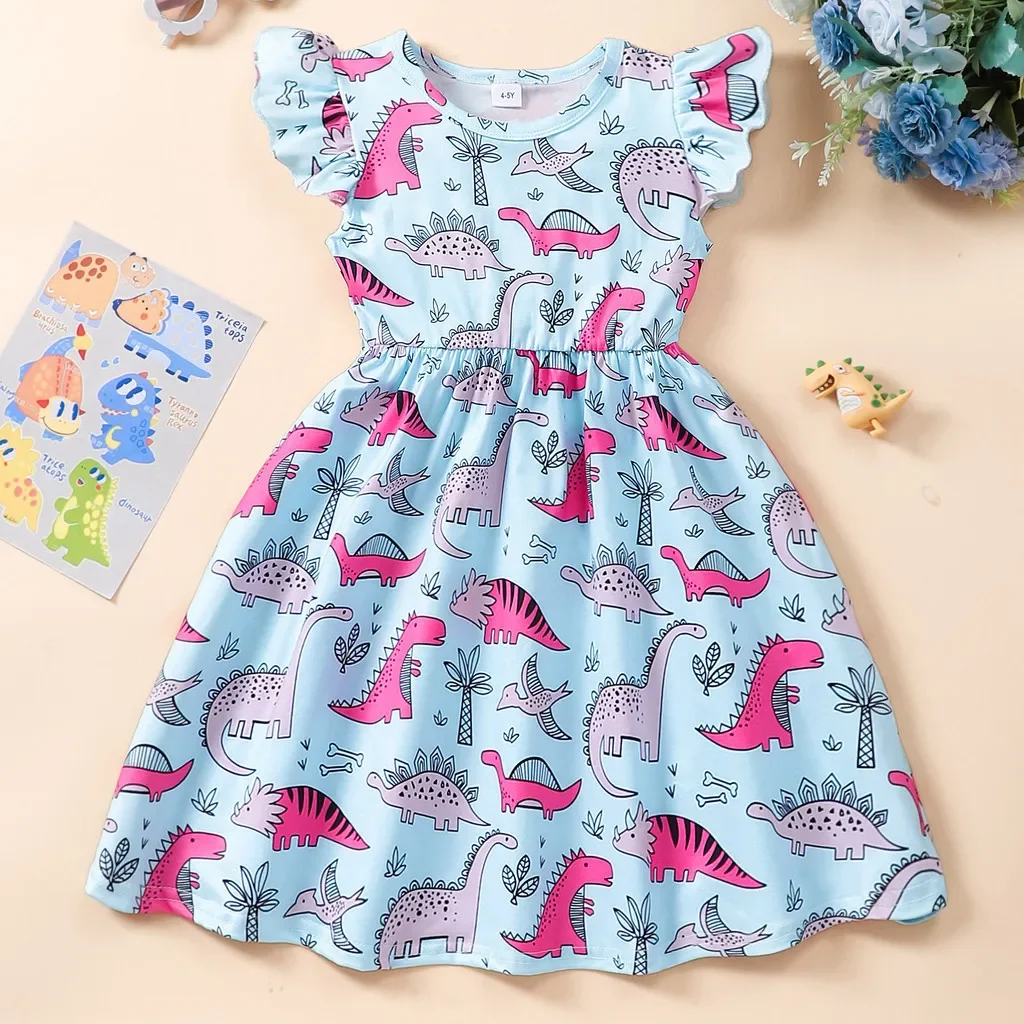 2025 Kids Girls Clothing Summer Short Sleeve Dinosaur Pattern Cartoon Children Dress Casual Cute Sweet Girls Dress for Baby
2025 Kids Girls Clothing Summer Short Sleeve Dinosaur Pattern Cartoon Children Dress Casual Cute Sweet Girls Dress for Baby
