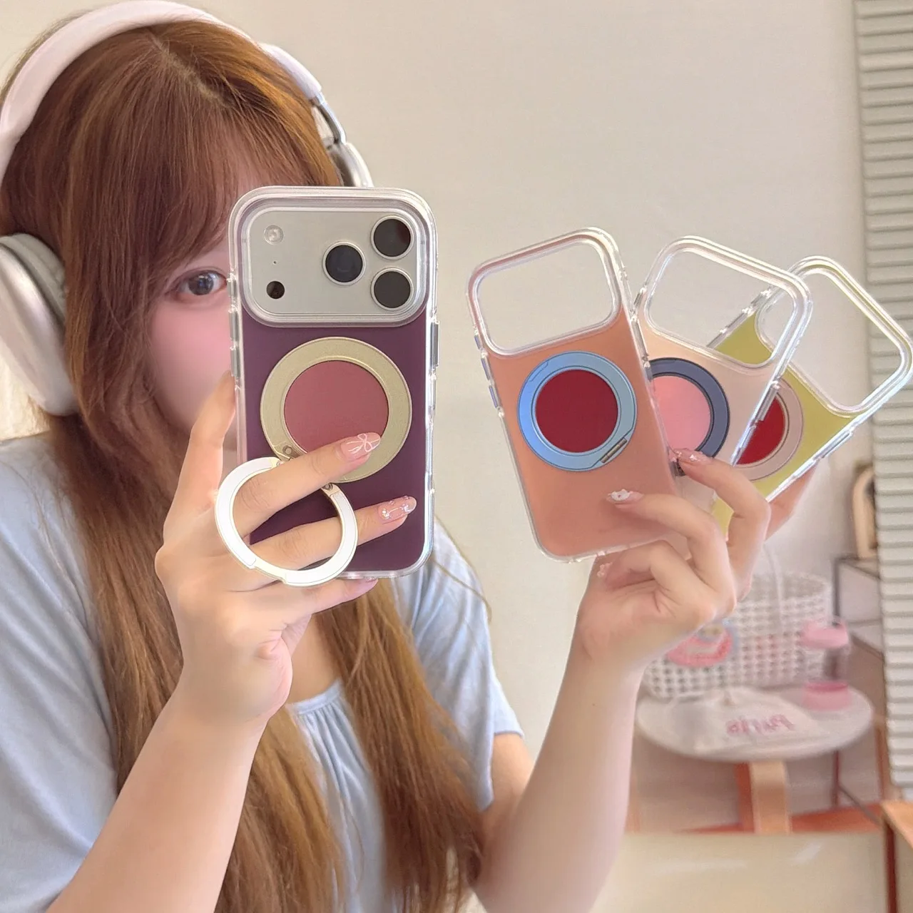 Cute Magnetic Ring Stand Phone Case For iPhone 17 Pro Max 16 15 14 13 Series Clear Shockproof Protective Cover
Cute Magnetic Ring Stand Phone Case For iPhone 17 Pro Max 16 15 14 13 Series Clear Shockproof Protective Cover