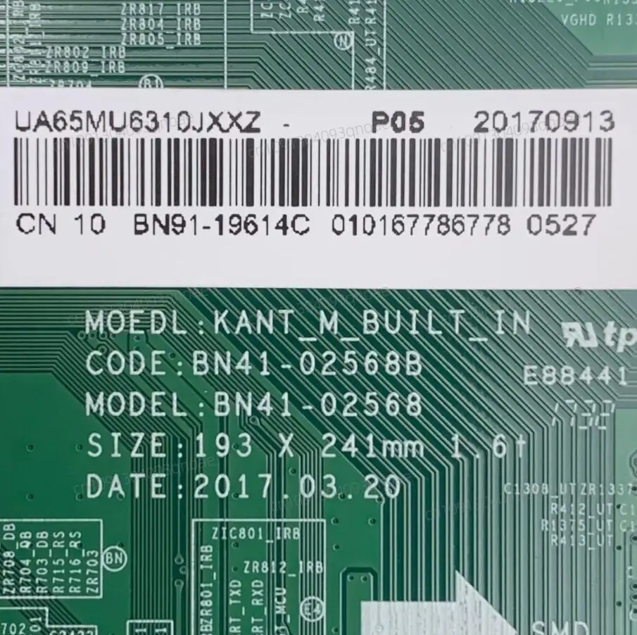 НОВАЯ оригинальная основная плата телевизора UA65MU6310J UA65MU6310JXXZ BN41-02568B/A
НОВАЯ оригинальная основная плата телевизора UA65MU6310J UA65MU6310JXXZ BN41-02568B/A