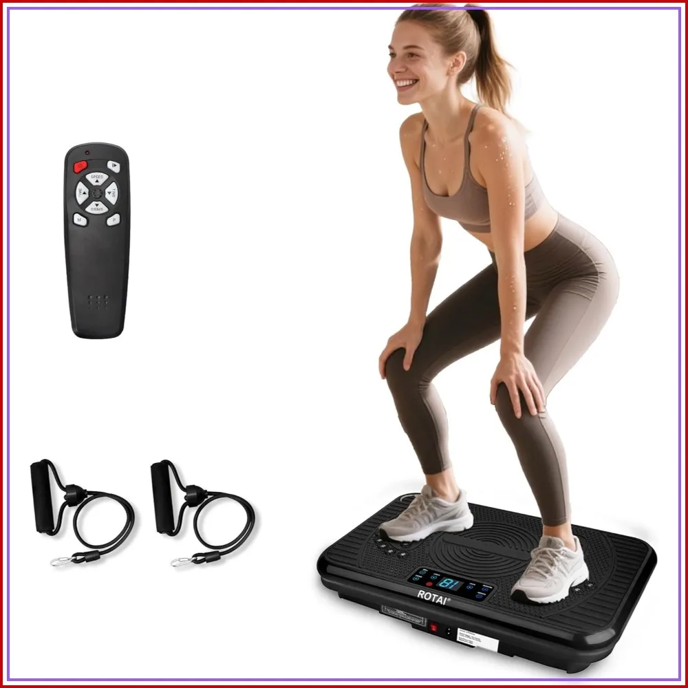 Vibration Plate Exercise Machine for Lymphatic Drainage & Weight Loss, 400 lbs Capacity Whole Body Shake Plate Workout for Women and Men
Vibration Plate Exercise Machine for Lymphatic Drainage & Weight Loss, 400 lbs Capacity Whole Body Shake Plate Workout for Women and Men