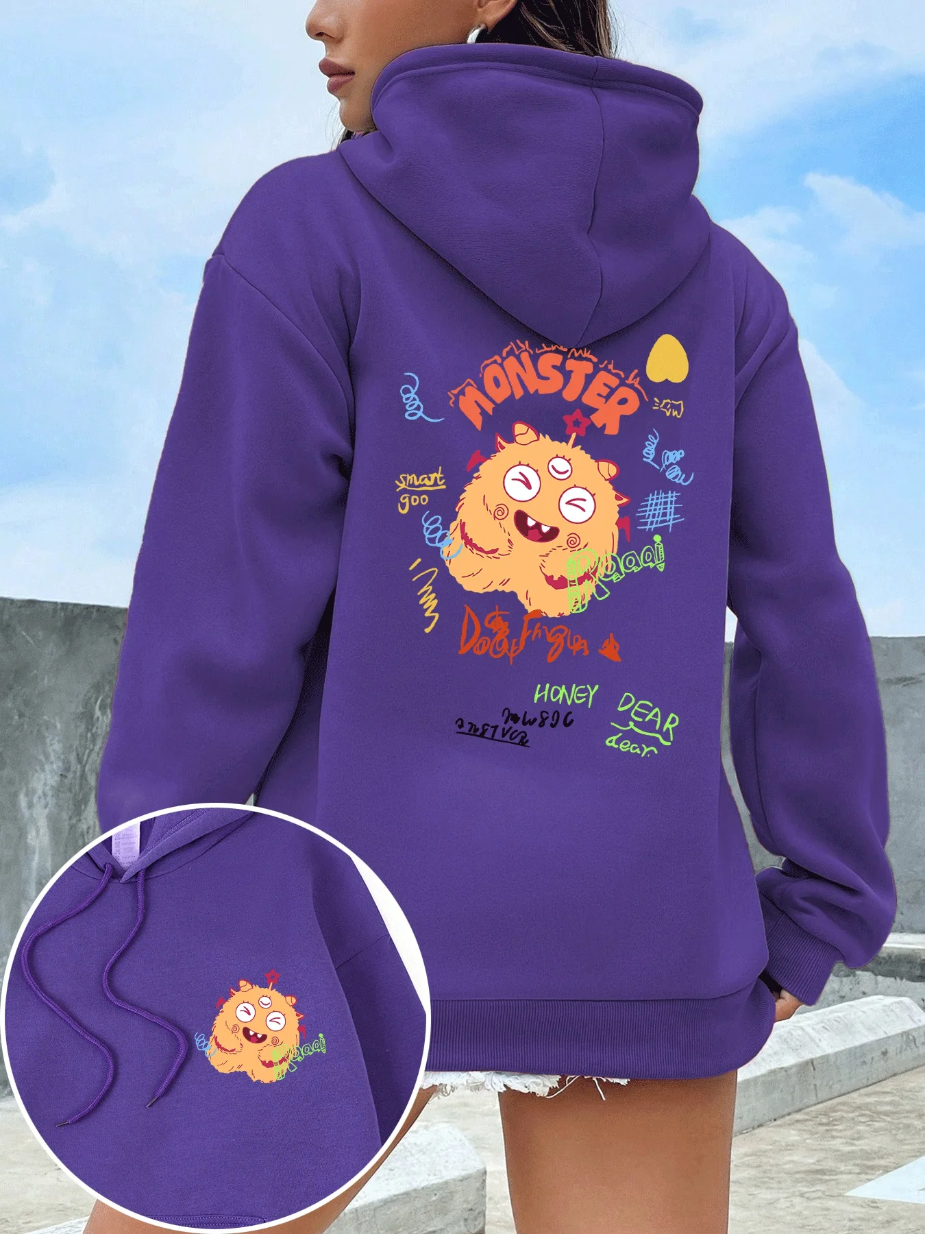 Cute Yellow Plush Little Monster Print Hoodies Women Fashion Fleece Pullover Creative Vintage Hoody Pocket Oversize Streetwear
Cute Yellow Plush Little Monster Print Hoodies Women Fashion Fleece Pullover Creative Vintage Hoody Pocket Oversize Streetwear
