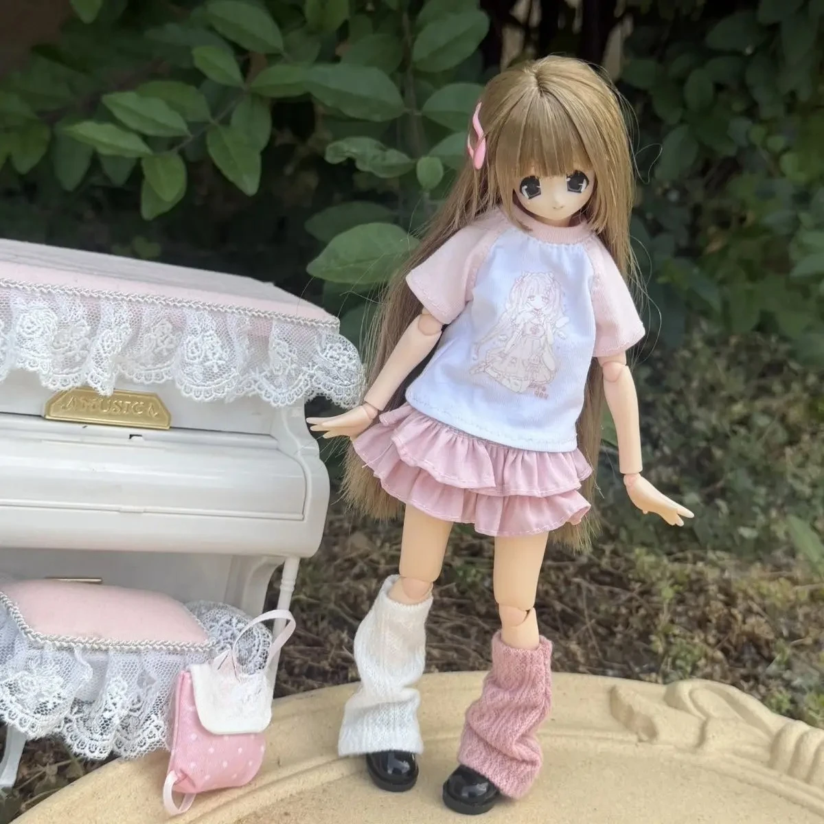 New 1/6 Doll's Clothes Suit T-shirt+Cake Skirt+Leg Socks for Azone Doll Ob22 Ob24 Girl Toys Dress Up Play House Doll Accessories
New 1/6 Doll's Clothes Suit T-shirt+Cake Skirt+Leg Socks for Azone Doll Ob22 Ob24 Girl Toys Dress Up Play House Doll Accessories