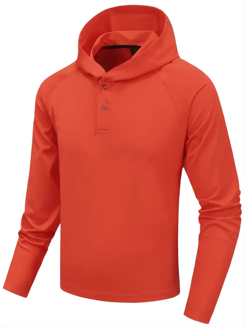 Men's Athletic Hoodies, Windproof And Anti-fouling Multi-functional Hoodie With Button For Hiking Workout Training
Men's Athletic Hoodies, Windproof And Anti-fouling Multi-functional Hoodie With Button For Hiking Workout Training