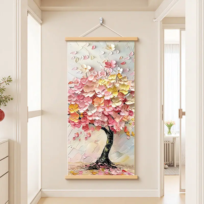 Money Tree Oil Painting, Cream Aesthetic Floral Wall Art for Entryway Corridor Colorful Canvas Poster for Living Room Decoration
Money Tree Oil Painting, Cream Aesthetic Floral Wall Art for Entryway Corridor Colorful Canvas Poster for Living Room Decoration
