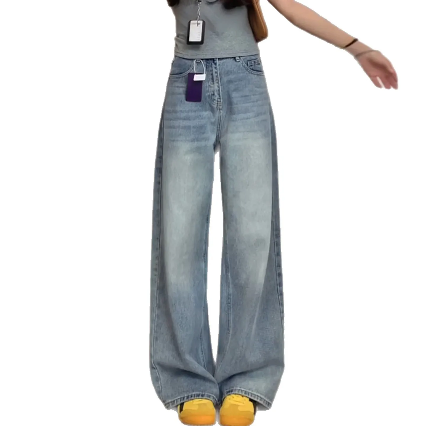New Style High Waist Straight Leg Jeans Women's Summer New Loose Wide Leg Long Pants Fashion Leisure Versatile Slimming
New Style High Waist Straight Leg Jeans Women's Summer New Loose Wide Leg Long Pants Fashion Leisure Versatile Slimming