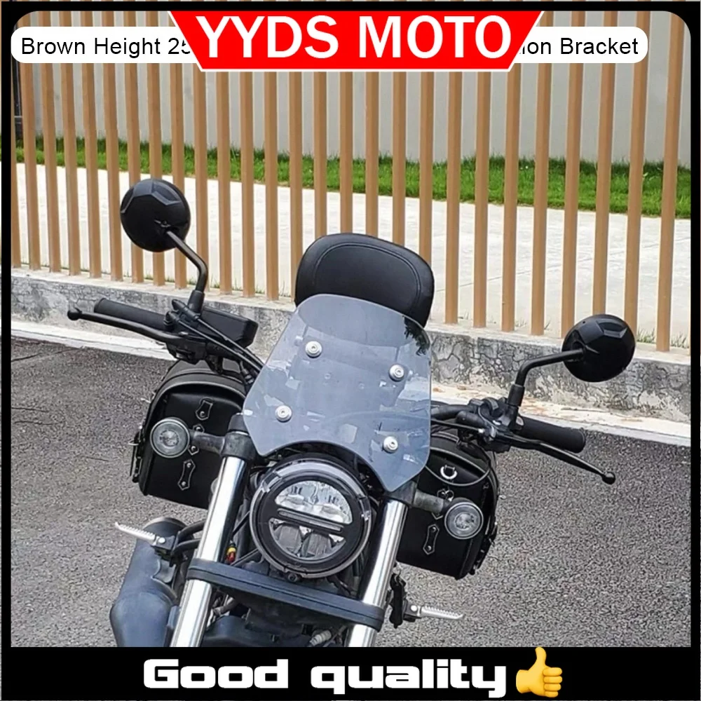 【Good Quality】For HONDA Rebel 300 500 CM300 500 windshield retro small windshield with navigation bracket for rebel 300 cm 500
【Good Quality】For HONDA Rebel 300 500 CM300 500 windshield retro small windshield with navigation bracket for rebel 300 cm 500