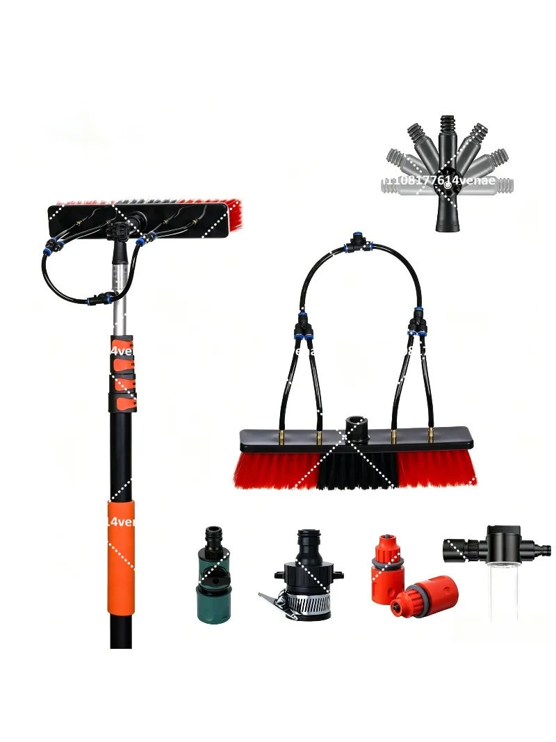 Solar Panel Cleaning Brush with Telescopic Rod, Water Fed Curtain Wall Cleaner Tool Set
Solar Panel Cleaning Brush with Telescopic Rod, Water Fed Curtain Wall Cleaner Tool Set
