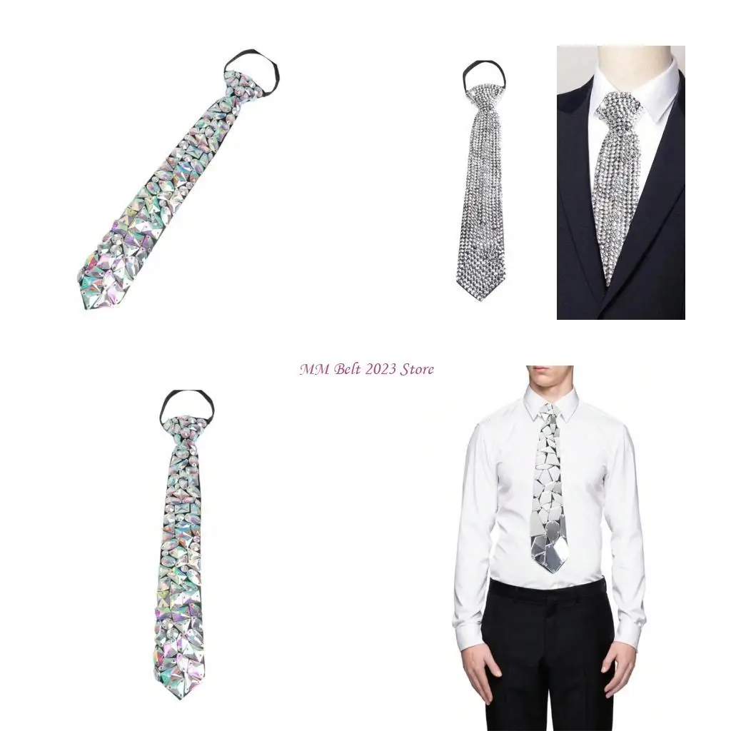49ME Sparkling JK Neck Tie for Night Club Party Crystal Tie Cool Uniform Necklace Tie Stage Shows Collar Tie Costume Neckwear
49ME Sparkling JK Neck Tie for Night Club Party Crystal Tie Cool Uniform Necklace Tie Stage Shows Collar Tie Costume Neckwear