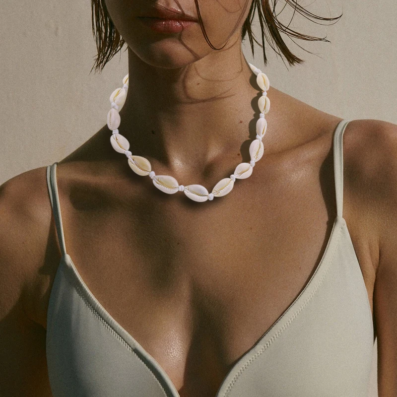 Fashion Lucky Jewelry Shell Choker Necklace Charm Bohemian New Trending Pendientes Modern Cute Beads Handmade Women'S Neck Chain
Fashion Lucky Jewelry Shell Choker Necklace Charm Bohemian New Trending Pendientes Modern Cute Beads Handmade Women'S Neck Chain
