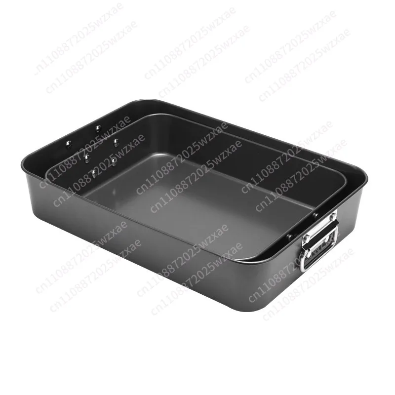 Rectangular baking pan, roast chicken pan, multi-purpose tall baking dish with double handles
Rectangular baking pan, roast chicken pan, multi-purpose tall baking dish with double handles