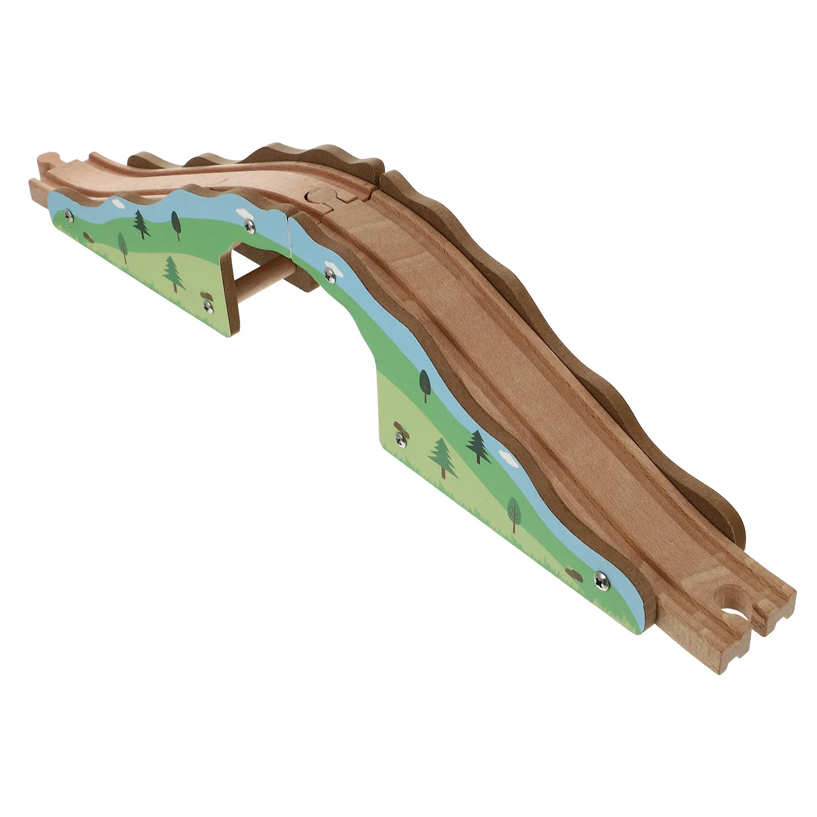 1Pcs Eco-Friendly Wood Train Forest Bridge Rail Accessory for Children Railway Expansion Fun Scene Building Learning Plaything
1Pcs Eco-Friendly Wood Train Forest Bridge Rail Accessory for Children Railway Expansion Fun Scene Building Learning Plaything