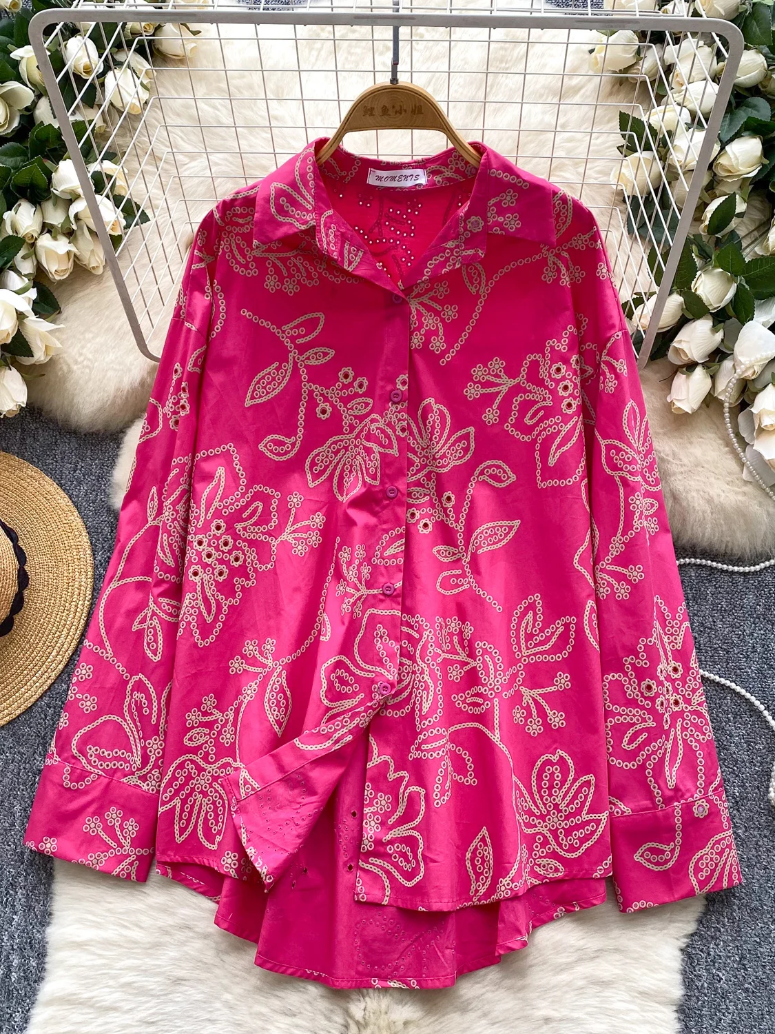 Fashionable Printed Loose Long Sleeve Women's Shirt Korean Style Casual Comfortable Fit Summer New Arrival Top for Ladies
Fashionable Printed Loose Long Sleeve Women's Shirt Korean Style Casual Comfortable Fit Summer New Arrival Top for Ladies
