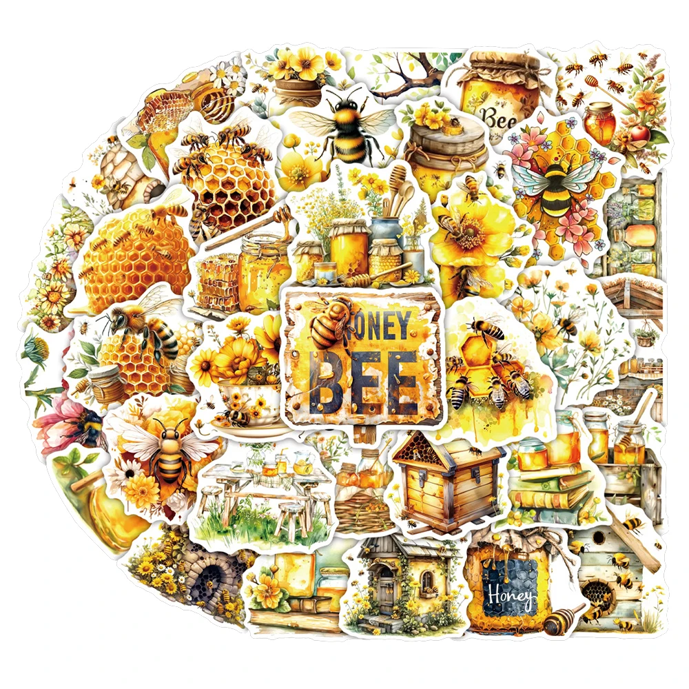 10/30/50pcs Cute Bee Honey Aesthetic Stickers Cartoon DIY Notebook Suitcase Laptop Waterproof Kawaii Graffiti Sticker for Kid To
10/30/50pcs Cute Bee Honey Aesthetic Stickers Cartoon DIY Notebook Suitcase Laptop Waterproof Kawaii Graffiti Sticker for Kid To