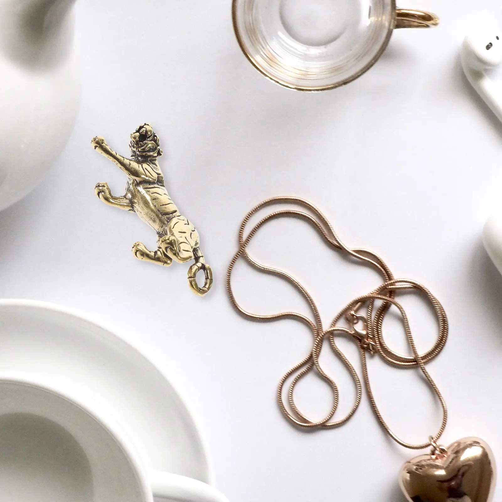 2 Pcs Brass Tiger Keychain Pendant Retro Car nament Housewarming Gift Desk Decor Mini Model Spring Festival Tabletop Decor Tiger
2 Pcs Brass Tiger Keychain Pendant Retro Car nament Housewarming Gift Desk Decor Mini Model Spring Festival Tabletop Decor Tiger