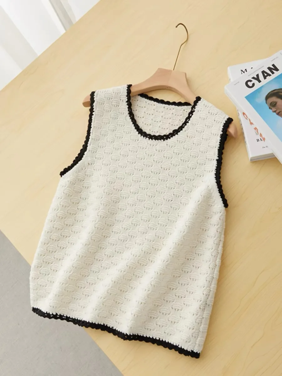 92-100cm Bust Spring Autumn Women All-match Loose Comfortable 100% Wool Pullover Sleeveless Vest Sweaters
92-100cm Bust Spring Autumn Women All-match Loose Comfortable 100% Wool Pullover Sleeveless Vest Sweaters