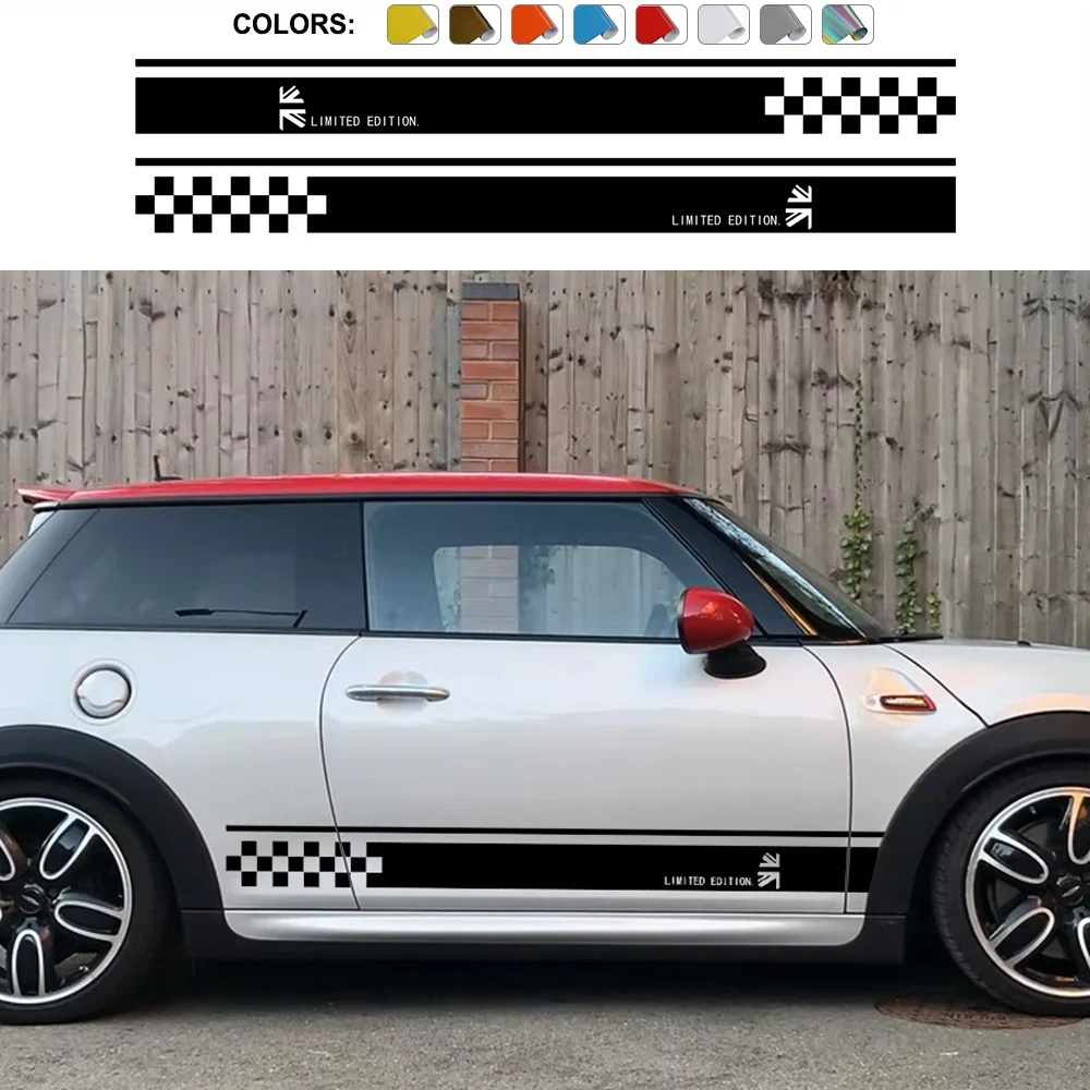 Car Door Side Stickers Auto Limited Edition Decal For Mini Cooper R56 R57 R58 R50 R52 R53 R59 CountrymanR60 F60 F55 F56 F54