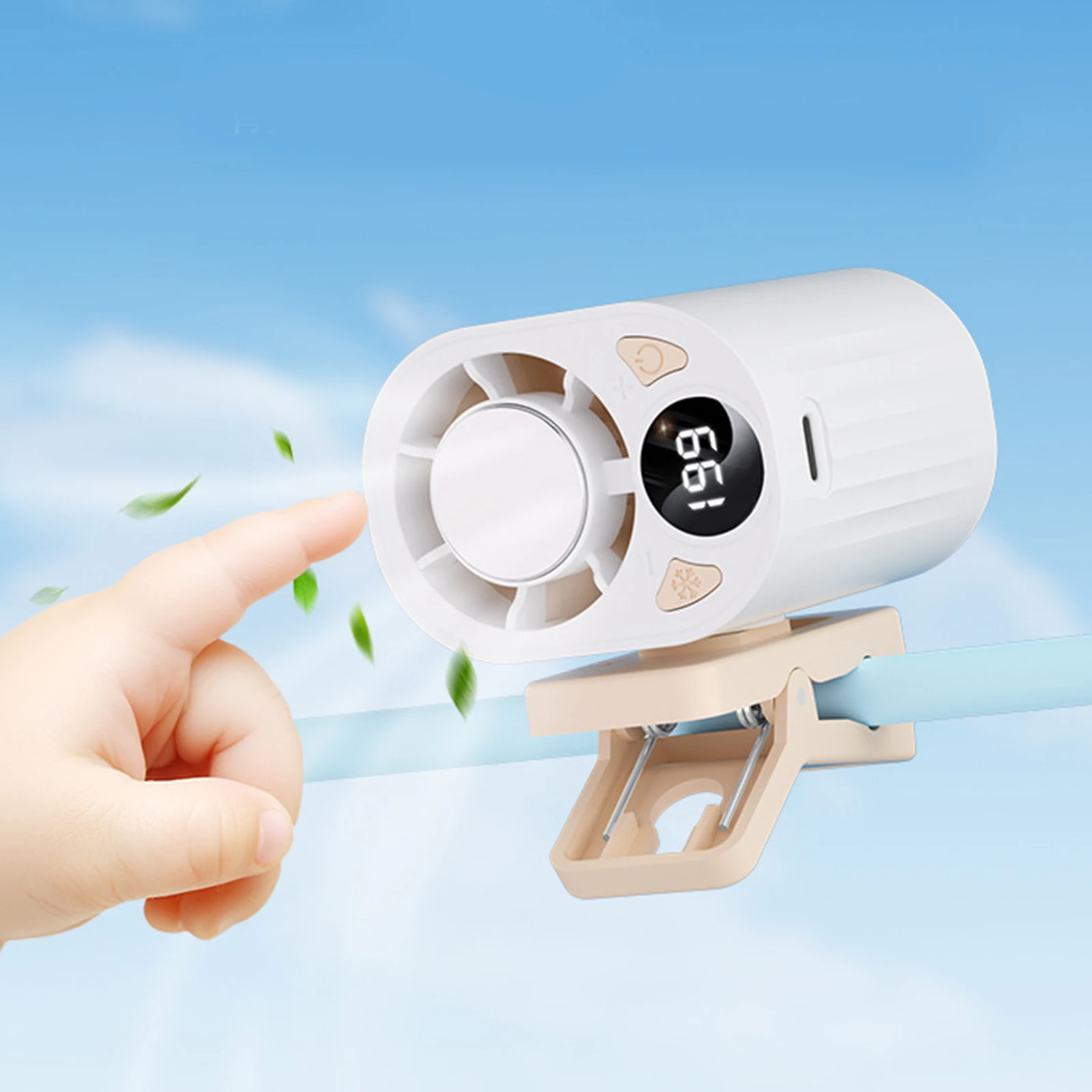 Portable Clip On Fan with LED Display Rotation Cooling Fans Type-C Charging Mini Rechargeable Pocket Fans for Commute & Travel
Portable Clip On Fan with LED Display Rotation Cooling Fans Type-C Charging Mini Rechargeable Pocket Fans for Commute & Travel