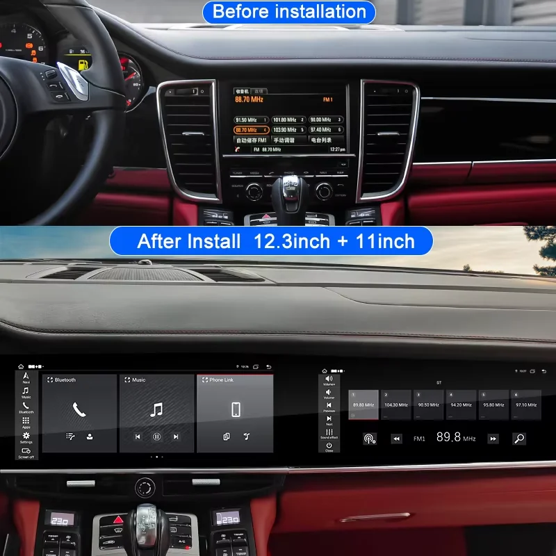 Dual Screen Car Radio For Porsche Cayenne 2010 -2017 Upgraded Interactive Media Video Player 12.3 Inch Android 13 Carplay
Dual Screen Car Radio For Porsche Cayenne 2010 -2017 Upgraded Interactive Media Video Player 12.3 Inch Android 13 Carplay