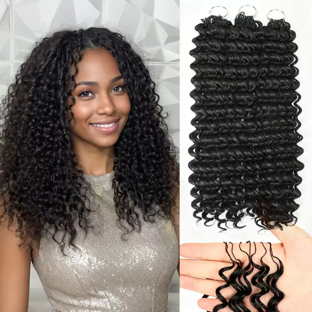 Miracle Knots Hair Pre-Separated Synthetic Crochet Hair Extensions 16/18inch Deep Wave Feather Crochet Hair For Black Women
Miracle Knots Hair Pre-Separated Synthetic Crochet Hair Extensions 16/18inch Deep Wave Feather Crochet Hair For Black Women