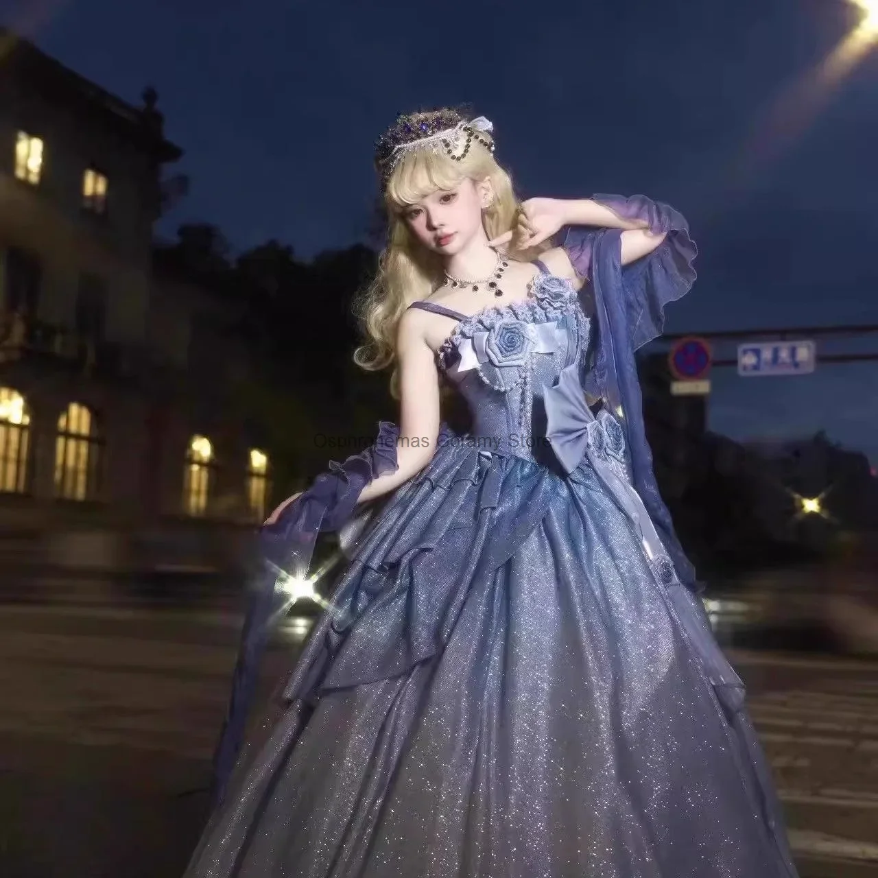 Fashion Versatile Lolita Dress Dress Girl Japanese Summer Autumn New Blue Three-dimensional Flower Accessories Suspender Tube
Fashion Versatile Lolita Dress Dress Girl Japanese Summer Autumn New Blue Three-dimensional Flower Accessories Suspender Tube