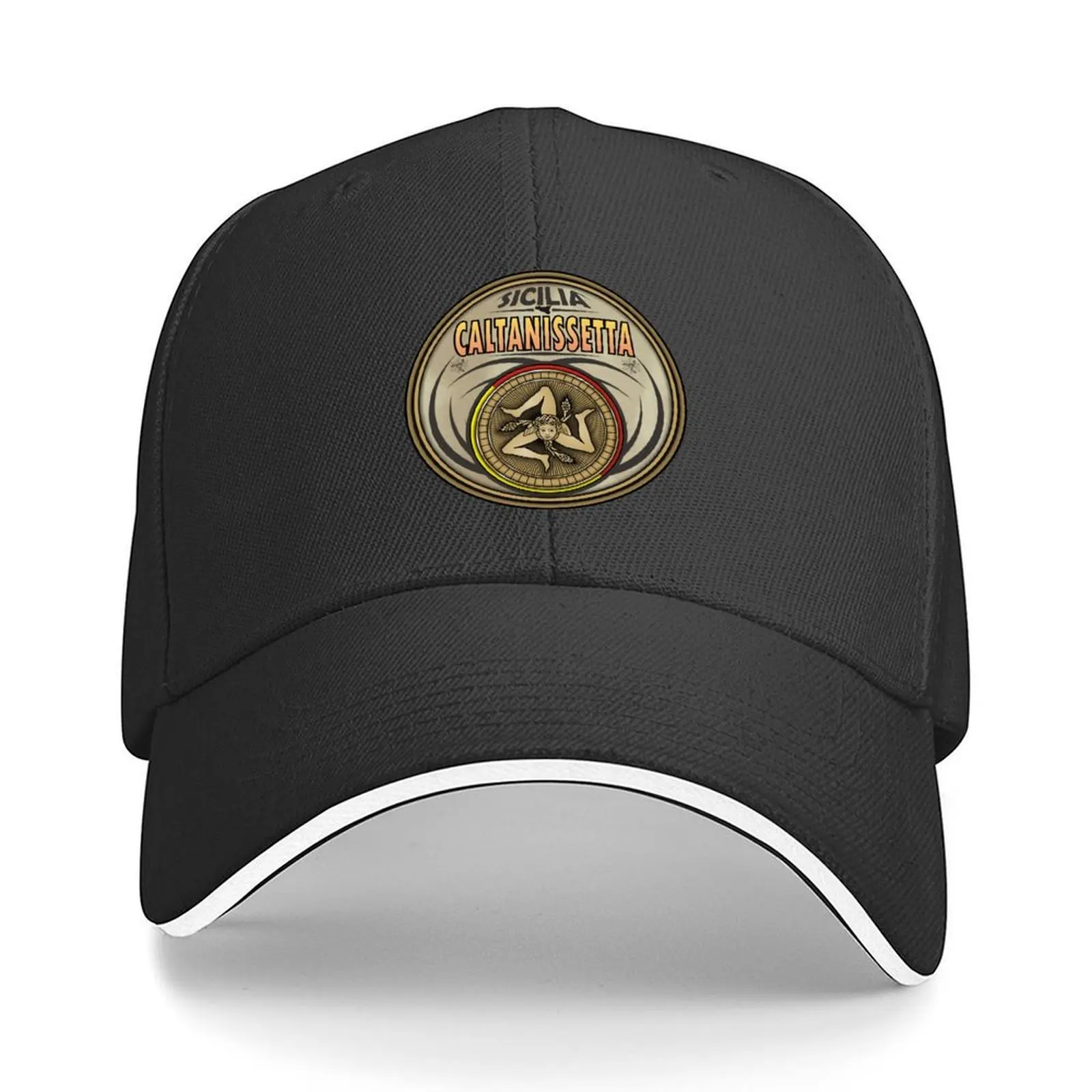 Caltanissetta Sicilia Sicily trinacria symbol Baseball Cap sun caps designer cap Streetwear Golf Men Women's
Caltanissetta Sicilia Sicily trinacria symbol Baseball Cap sun caps designer cap Streetwear Golf Men Women's