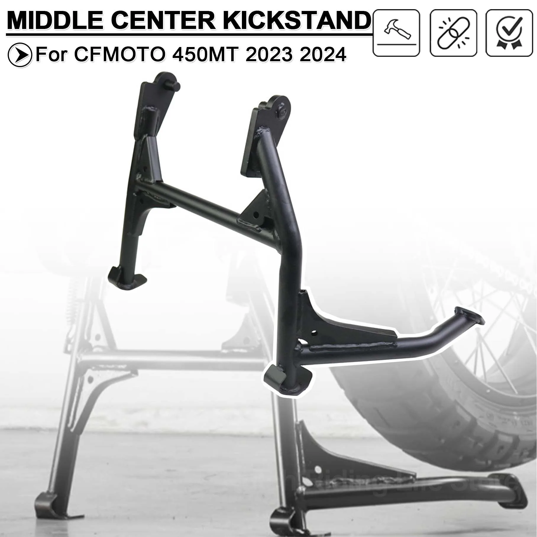 Motorcycle Kickstand Middle Support Kick Stand For CFMOTO 450MT 2023 2024 MT 450 MT Motorbike Body Center Parking Holder Bracket
Motorcycle Kickstand Middle Support Kick Stand For CFMOTO 450MT 2023 2024 MT 450 MT Motorbike Body Center Parking Holder Bracket