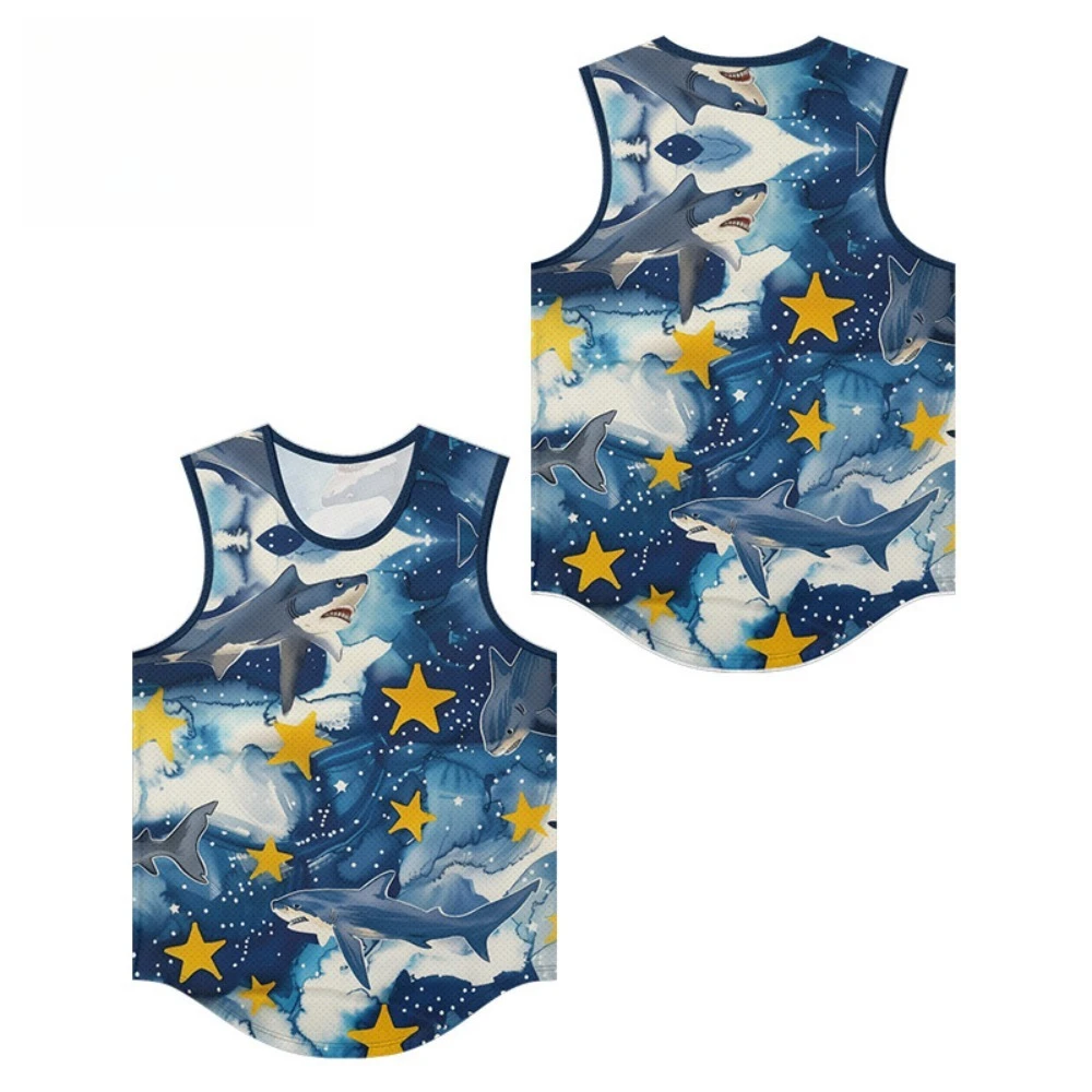 Mens Tank Top Vests Stars Sharks Printed Trendy Breathable Beachwear Essential Sleeveless Loose Summer Sports Oversize Clothing
Mens Tank Top Vests Stars Sharks Printed Trendy Breathable Beachwear Essential Sleeveless Loose Summer Sports Oversize Clothing