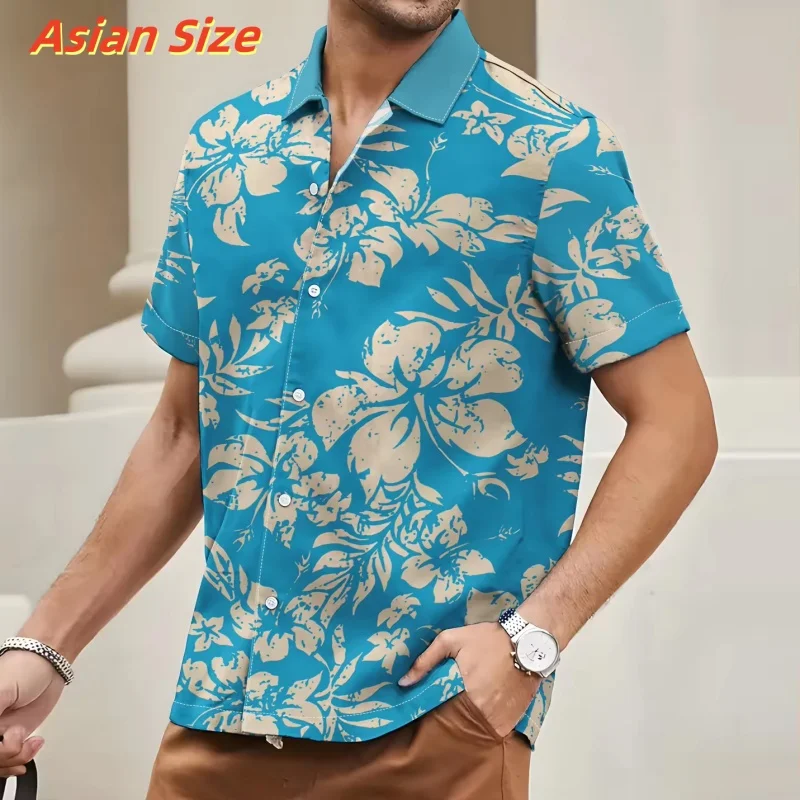 Colorful Flower Pattern Hawaiian Shirt For Men Plants 3D Printed Short Sleeves Summer Loose Aloha Shirts Lapel Blouses Tops
Colorful Flower Pattern Hawaiian Shirt For Men Plants 3D Printed Short Sleeves Summer Loose Aloha Shirts Lapel Blouses Tops