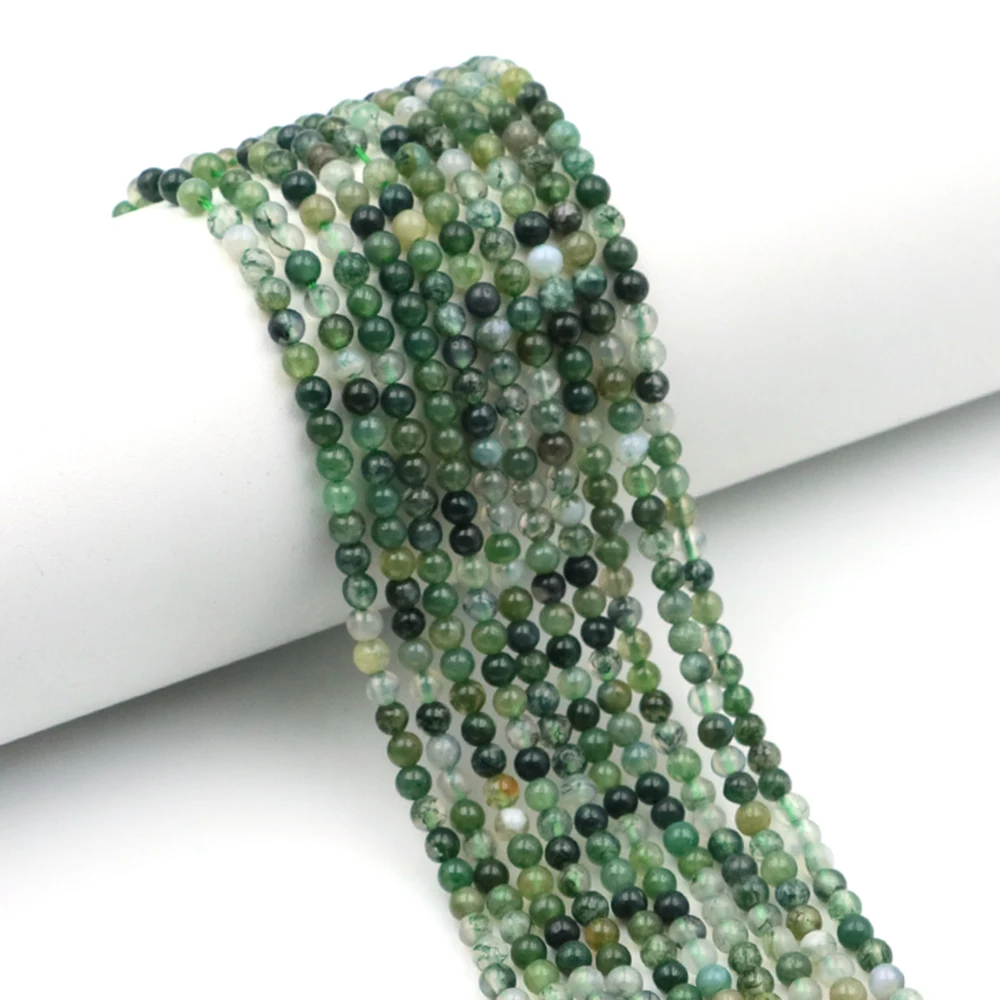 2/3/4mm Natural Stone Round Small Green Moss Agate Loose Gemstone Beads for Jewelry Making DIY Bracelet Necklaces Accessories
2/3/4mm Natural Stone Round Small Green Moss Agate Loose Gemstone Beads for Jewelry Making DIY Bracelet Necklaces Accessories