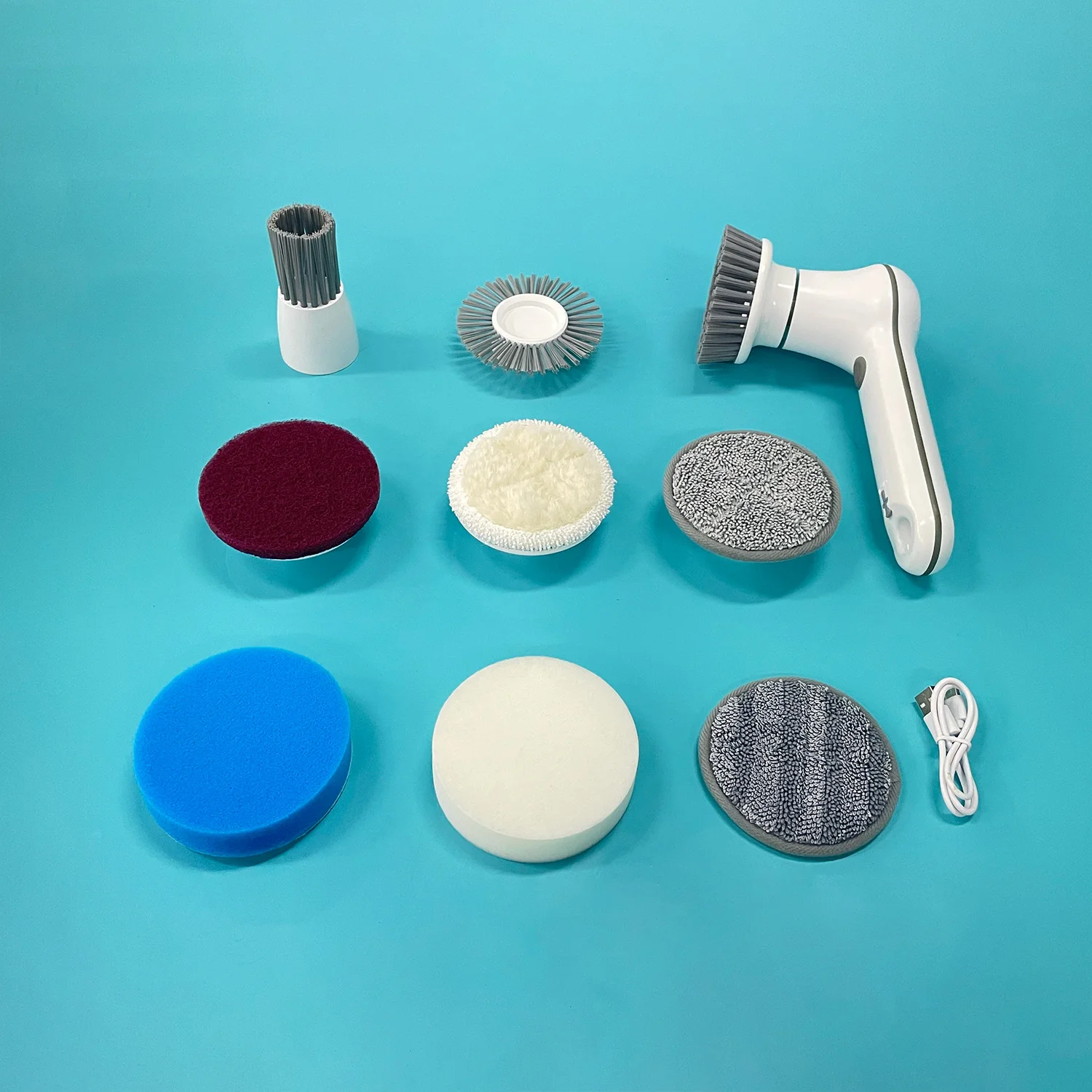 Rechargeable Electric Spin Scrubber Brush Cordless Multi-Surface Cleaner for Bathroom Tiles Floor Grout Car Wash
Rechargeable Electric Spin Scrubber Brush Cordless Multi-Surface Cleaner for Bathroom Tiles Floor Grout Car Wash