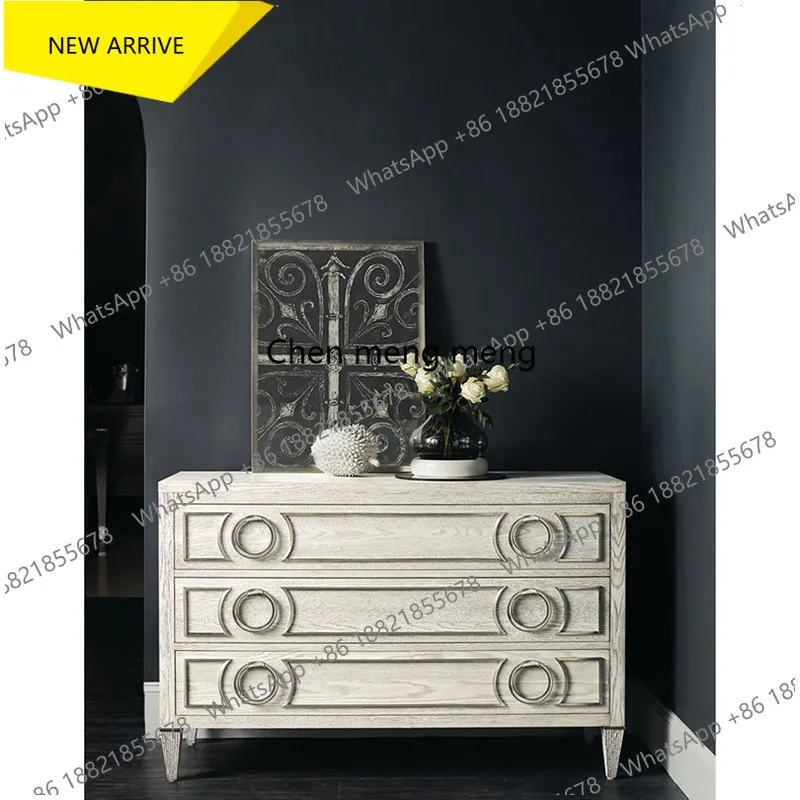 Современный, легкий и роскошный тумба-буфет из дуба под старину, белый, с тремя ящиками
Современный, легкий и роскошный тумба-буфет из дуба под старину, белый, с тремя ящиками